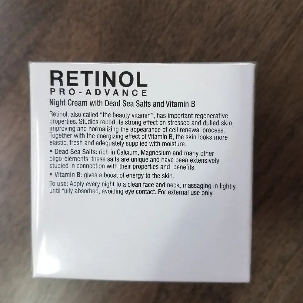 Delfanti Milano Retinol Pro-Advance Night Cream with Dead Sea Salts & Vitamin B